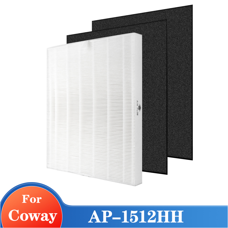Coway Air Purifier Ap-1512Hh - 3Pcs/ชุดเครื่องกรองอากาศเข้ากันได้กับ Coway AP-1512HH 1 Hepa คาร์บอน2Pcs
