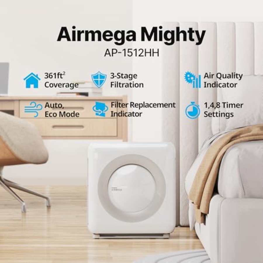 Coway Airmega AP-1512HH W เครื - Coway Air Purifier Ap-1512Hh บทวิจารณ์และราคา